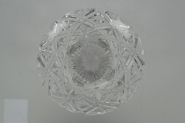 Mid-Century Crystal Glass Bowl, 191960s-TZ-1090254