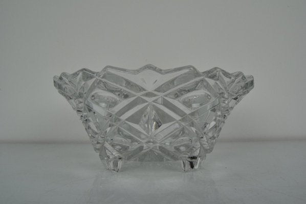 Mid-Century Crystal Glass Bowl, 191960s-TZ-1090254