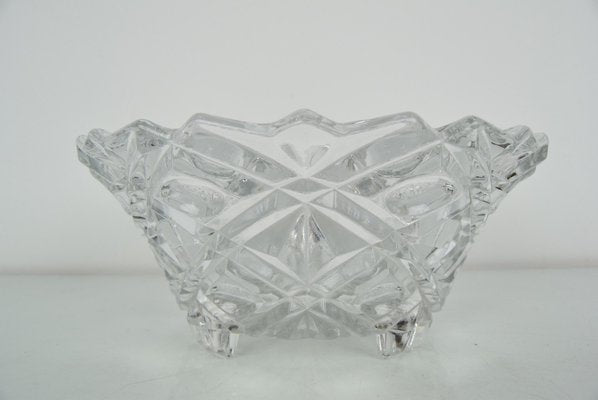 Mid-Century Crystal Glass Bowl, 191960s-TZ-1090254