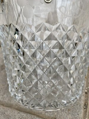 Mid-Century Crystal Glass Ice Bucket, 1960s-NOU-858083