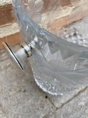 Mid-Century Crystal Glass Ice Bucket, 1960s-NOU-858083