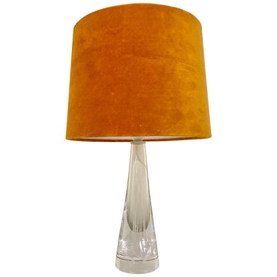 Mid-Century Crystal Glass Table Lamp by Vicke Lindstrand for Kosta, Sweden-UYK-806780