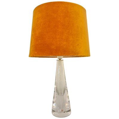 Mid-Century Crystal Glass Table Lamp by Vicke Lindstrand for Kosta, Sweden-UYK-806779