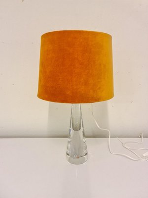 Mid-Century Crystal Glass Table Lamp by Vicke Lindstrand for Kosta, Sweden-UYK-806779