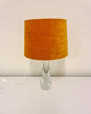 Mid-Century Crystal Glass Table Lamp by Vicke Lindstrand for Kosta, Sweden-UYK-806780