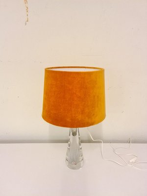 Mid-Century Crystal Glass Table Lamp by Vicke Lindstrand for Kosta, Sweden-UYK-806779