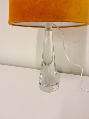 Mid-Century Crystal Glass Table Lamp by Vicke Lindstrand for Kosta, Sweden-UYK-806779