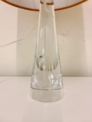 Mid-Century Crystal Glass Table Lamp by Vicke Lindstrand for Kosta, Sweden-UYK-806780