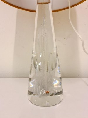 Mid-Century Crystal Glass Table Lamp by Vicke Lindstrand for Kosta, Sweden-UYK-806779