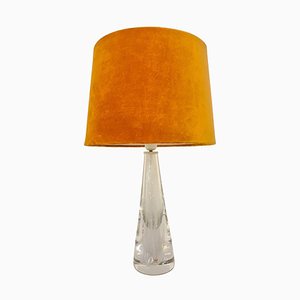 Mid-Century Crystal Glass Table Lamp by Vicke Lindstrand for Kosta, Sweden-UYK-806779