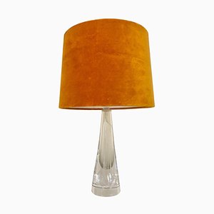 Mid-Century Crystal Glass Table Lamp by Vicke Lindstrand for Kosta, Sweden-UYK-806780