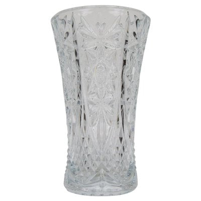 Mid-Century Crystal Glass Vase, 1950s-TZ-1088264