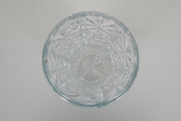 Mid-Century Crystal Glass Vase, 1950s-TZ-1088264