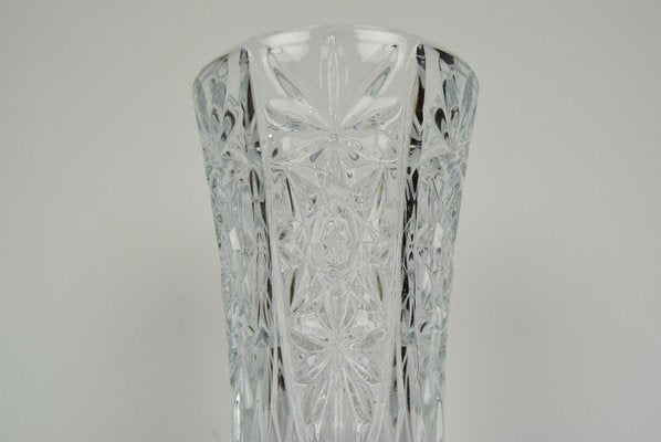 Mid-Century Crystal Glass Vase, 1950s-TZ-1088264