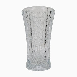 Mid-Century Crystal Glass Vase, 1950s-TZ-1088264