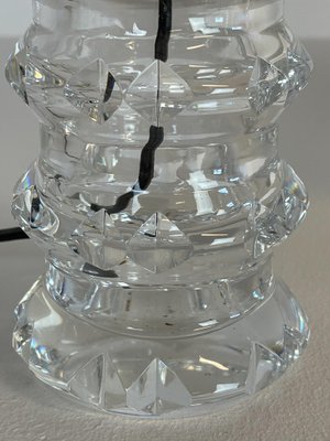 Mid-Century Crystal Lamps by Carl Fagerlund for Orrefors Sweden, 1970s, Set of 2-UYK-882906