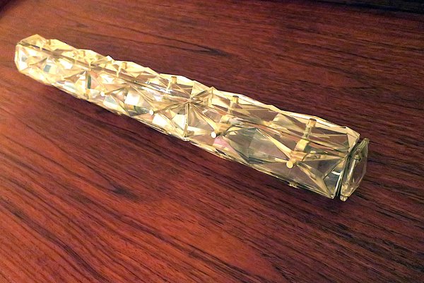 Mid-Century Crystal Long Wall Light from Kinkeldey, 1960s-ED-2017152