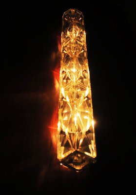 Mid-Century Crystal Long Wall Light from Kinkeldey, 1960s-ED-2017152