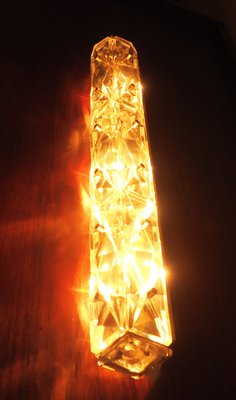 Mid-Century Crystal Long Wall Light from Kinkeldey, 1960s-ED-2017152