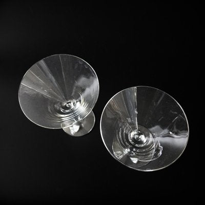 Mid-Century Crystal Martini Glasses from Orrefors, Sweden, Set of 2-JKV-1787132