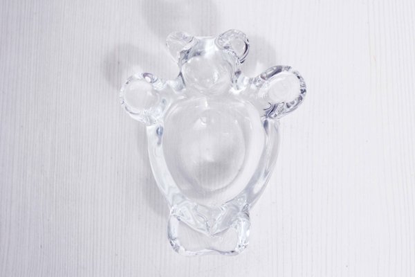 Mid-Century Crystal Teddy Bear Ashtray from Vannes Le Châtel-BQF-1351244