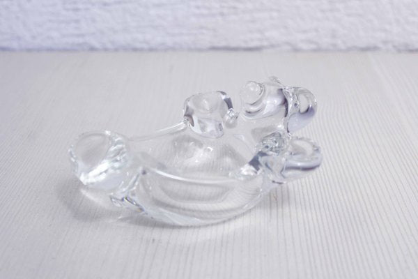 Mid-Century Crystal Teddy Bear Ashtray from Vannes Le Châtel-BQF-1351244