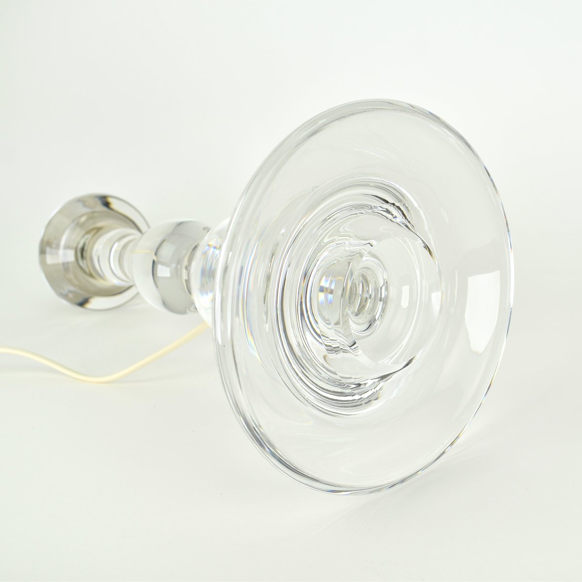 Mid-Century Crystal Windsor Table Lamp