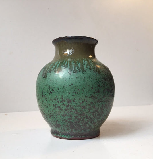 Mid-Century Crystalline Glazed Pottery Vase from Bo Fajans, 1970s