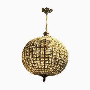 Mid-Century Crystals Globe Ceiling Lamp-TCS-1765620