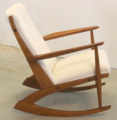 Mid-Century Cube Boomerang Rocking Chair by Søren Georg Jensen, 1950s-FYZ-1798621