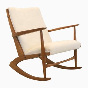 Mid-Century Cube Boomerang Rocking Chair by Søren Georg Jensen, 1950s-FYZ-1798621