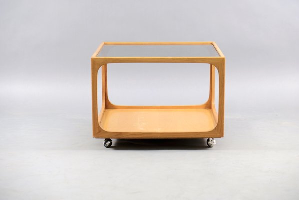 Mid-Century Cubic Coffee Table in Ash Wood-CIP-646384