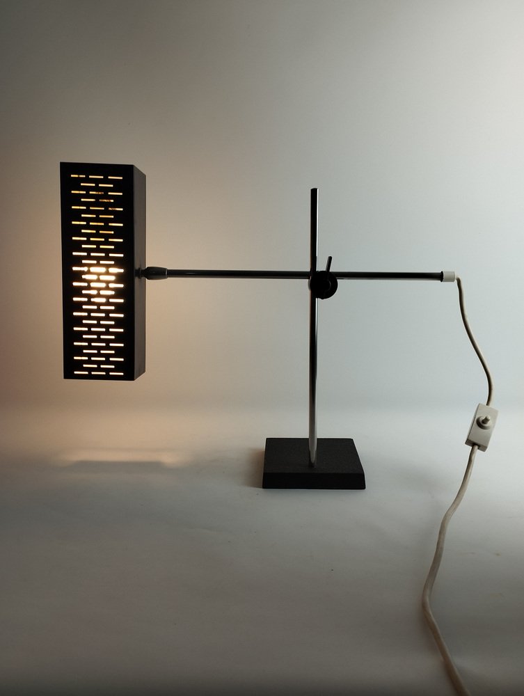 Mid-Century Cubic Desk Lamp from Leclaire & Schäfer