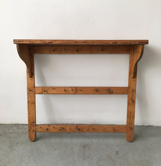 Mid-Century Cup and Mug Wall Rack in Blonde Wood