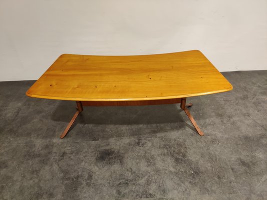 Mid-Century Curved Coffee Table, 1960s-IRH-846734