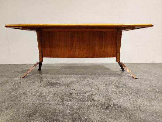 Mid-Century Curved Coffee Table, 1960s-IRH-846734