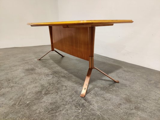 Mid-Century Curved Coffee Table, 1960s-IRH-846734