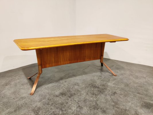 Mid-Century Curved Coffee Table, 1960s-IRH-846734