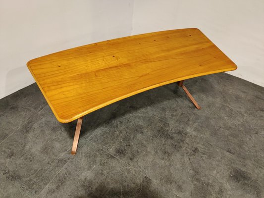 Mid-Century Curved Coffee Table, 1960s-IRH-846734