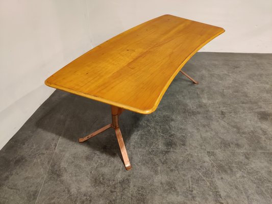 Mid-Century Curved Coffee Table, 1960s-IRH-846734