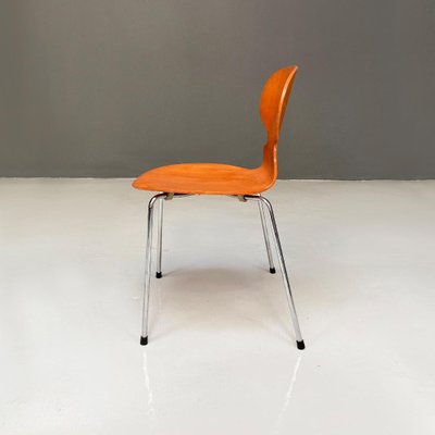 Mid-Century Curved Wood and Legs Ant Chair by Fritz Hansen, 1970s-GDD-1350928