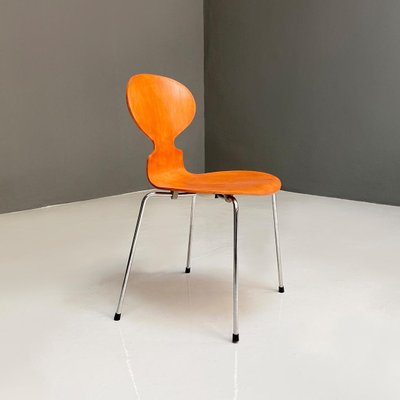 Mid-Century Curved Wood and Legs Ant Chair by Fritz Hansen, 1970s-GDD-1350928