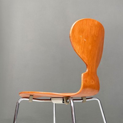 Mid-Century Curved Wood and Legs Ant Chair by Fritz Hansen, 1970s-GDD-1350928