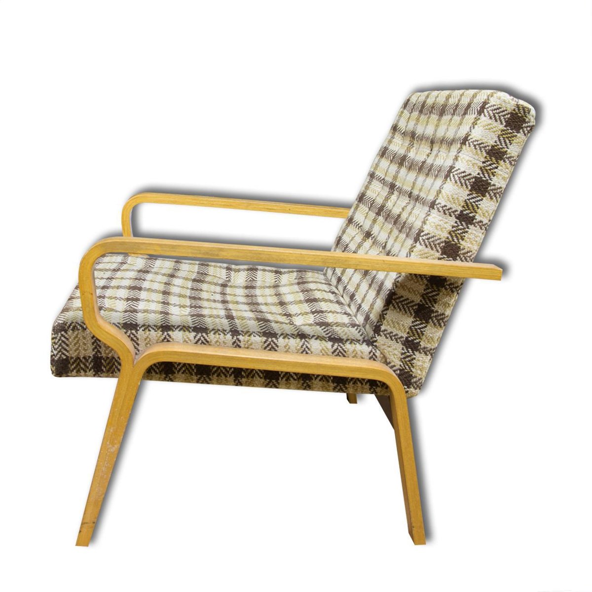 Mid-Century Czech Bentwood Armchair by Ludvík Volák for Dřevopodnik Holešov, 1960s