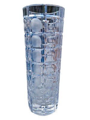 Mid-Century Czech Crystal Glass Vase-TCS-1330505