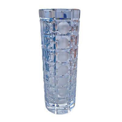 Mid-Century Czech Crystal Glass Vase-TCS-1330505