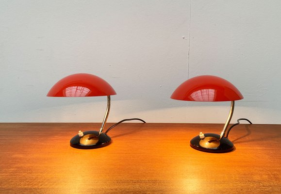 Mid-Century Czech Minimalist Table Lamps by Josef Hurka for Drukov, Brno, Set of 2-UAH-1115359