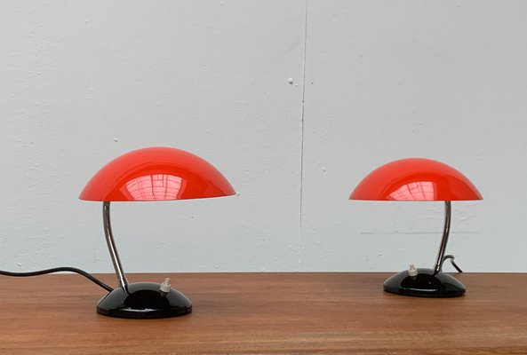 Mid-Century Czech Minimalist Table Lamps by Josef Hurka for Drukov, Brno, Set of 2-UAH-1115359