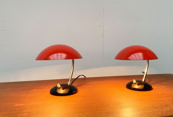 Mid-Century Czech Minimalist Table Lamps by Josef Hurka for Drukov, Brno, Set of 2-UAH-1115359