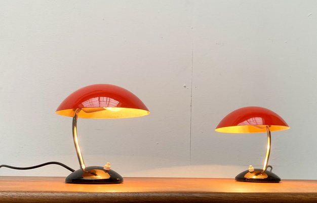 Mid-Century Czech Minimalist Table Lamps by Josef Hurka for Drukov, Brno, Set of 2-UAH-1115359